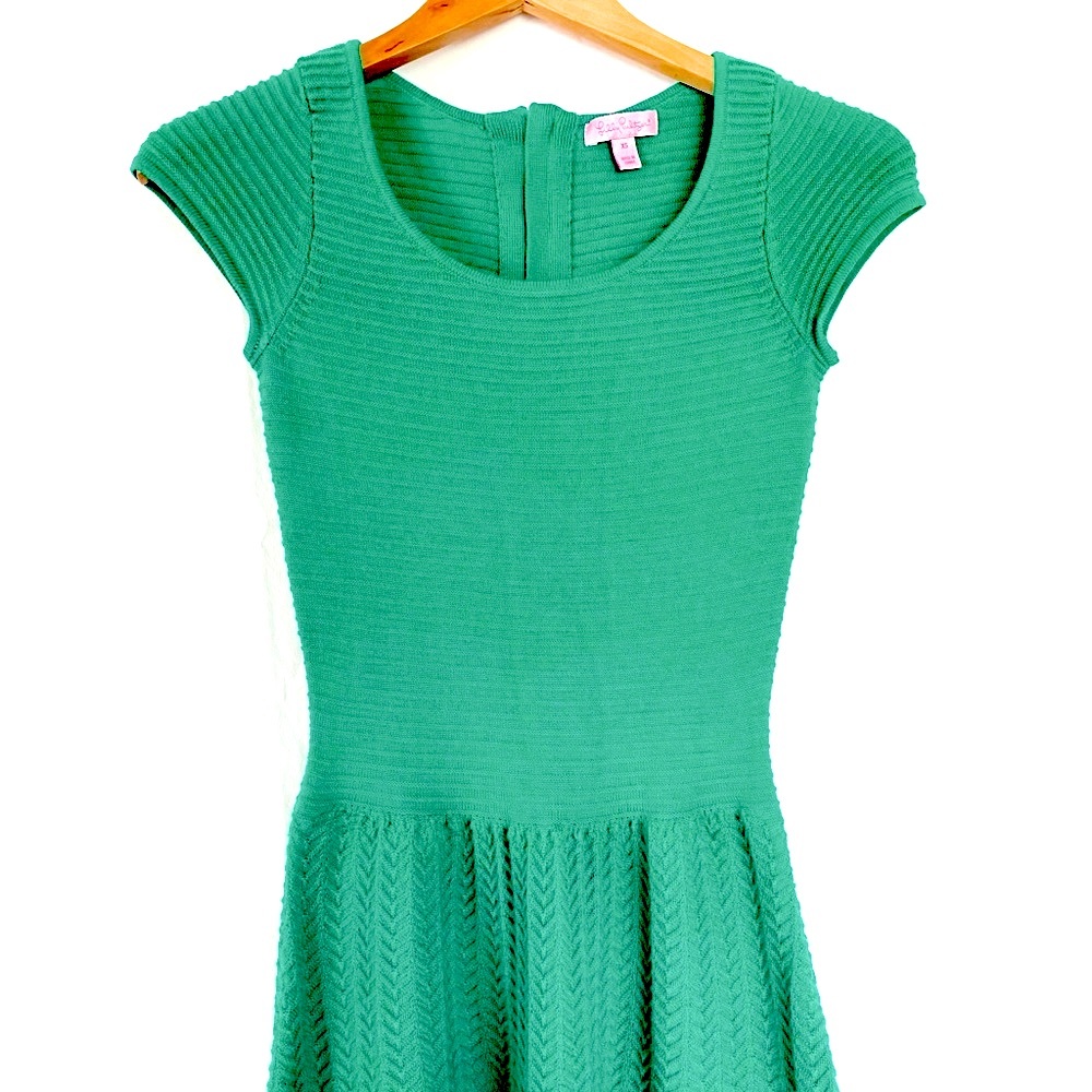 Vivid Green Knitted Lilly Pulitzer Dress